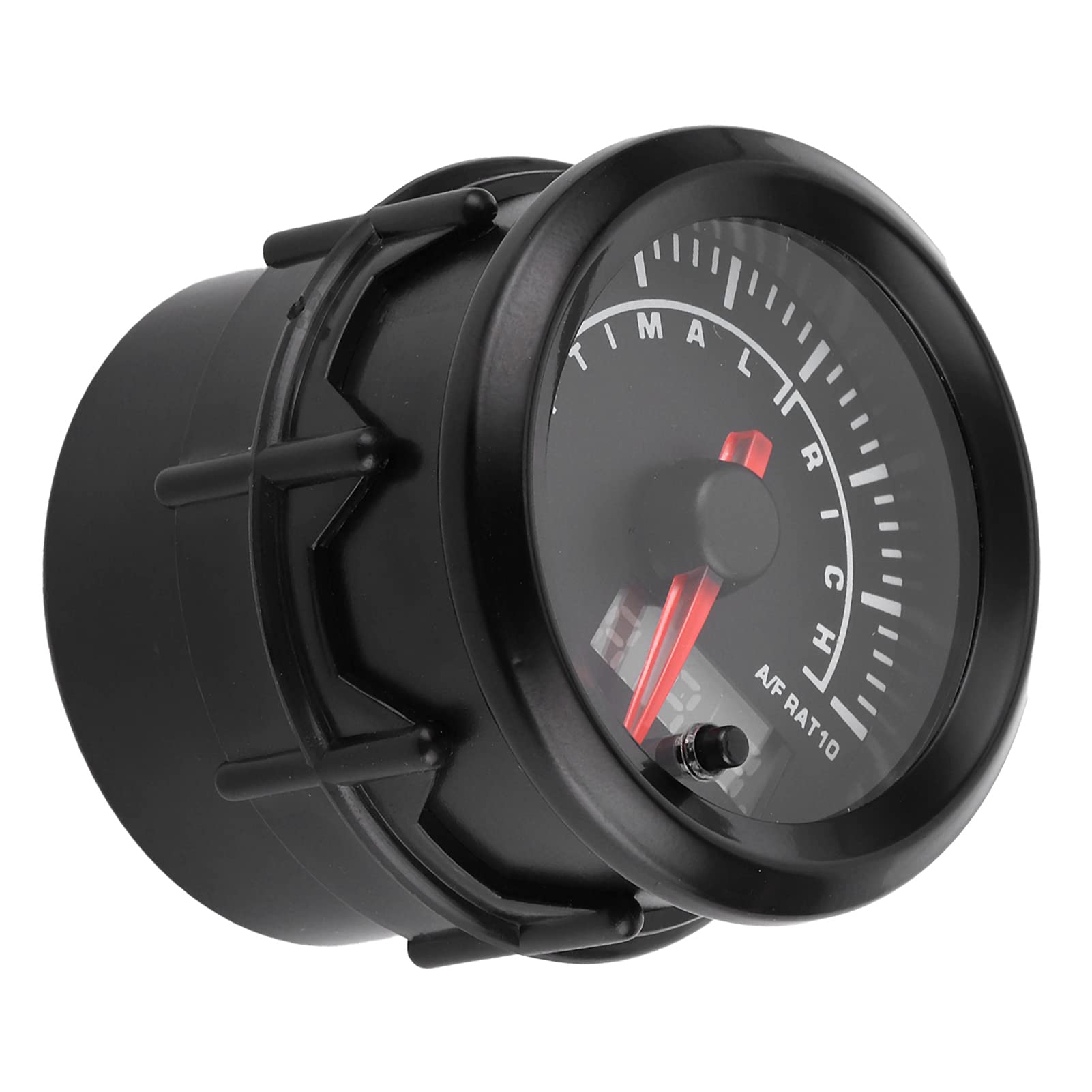 Tbest Wskaźnik Proporcji Paliwa i Powietrza 52 Mm Wąskopasmowy, 7-kolorowy | Plastik, Uniwersalne Mocowanie Samochodowe 12 V, Tarcza LED, Silnik Krokowy, Siedem Kolorów, Instrukcja w Języku