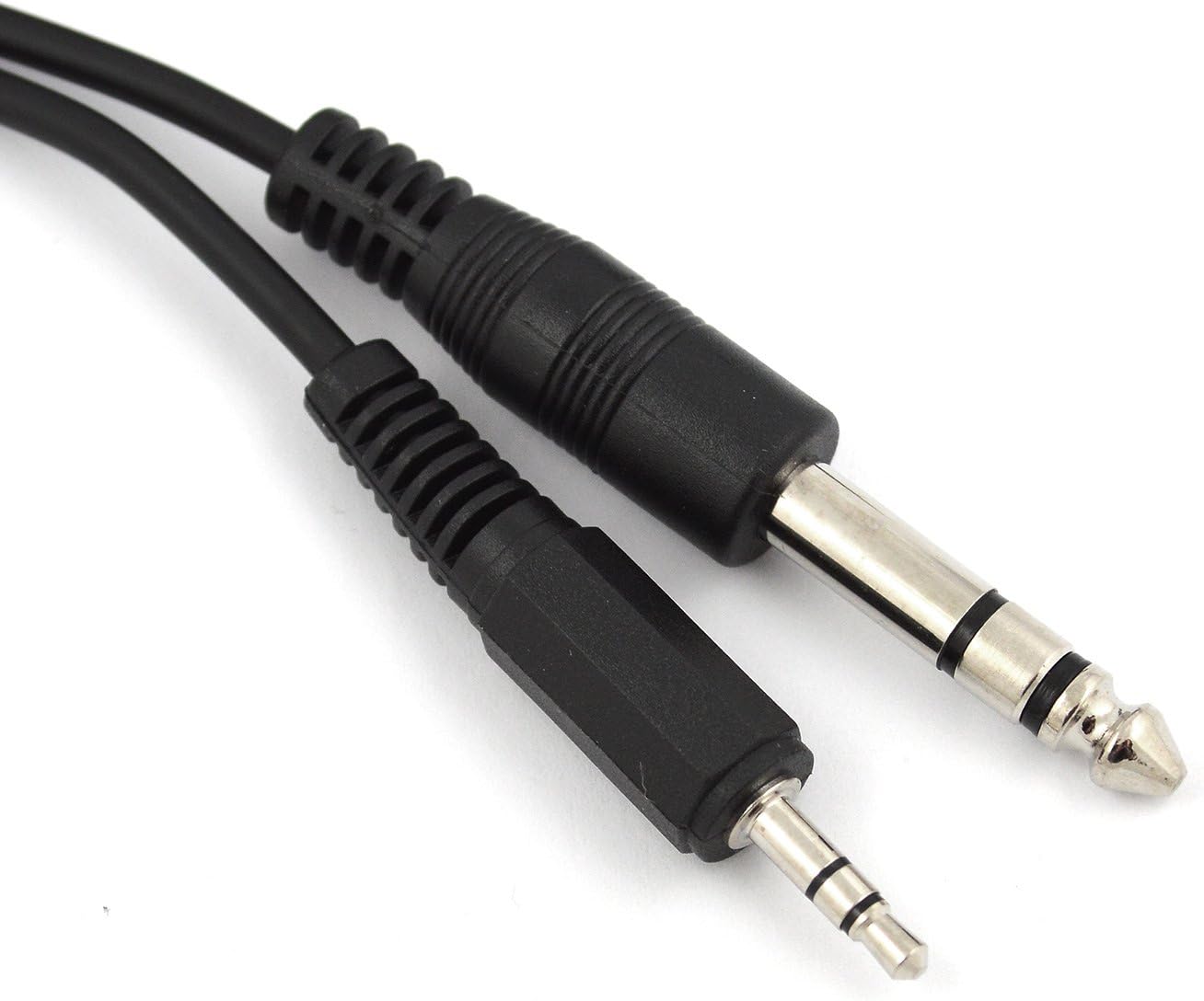 Indigo Banana 1.8 m 3.5 mm to 6.35 mm Stereo Audio Cable - Black