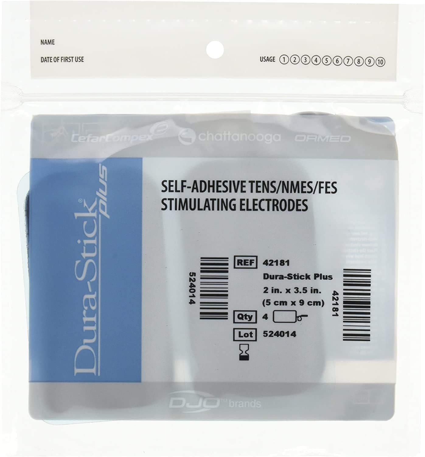 Balego 42181 Self Adhesive 2 X 3.5" Rectangle, 40/case (10x 4-Pack)