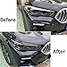 AOLBSPD 2PCS Auto Headlight Eyebrow Cover Trim for BMW X5 xDrive 40i 2018 2019 2020 2021 2022,ABS Car Headlight Eyebrow Eyelid Body Kit Car Exterior Trim,A-Bright Black