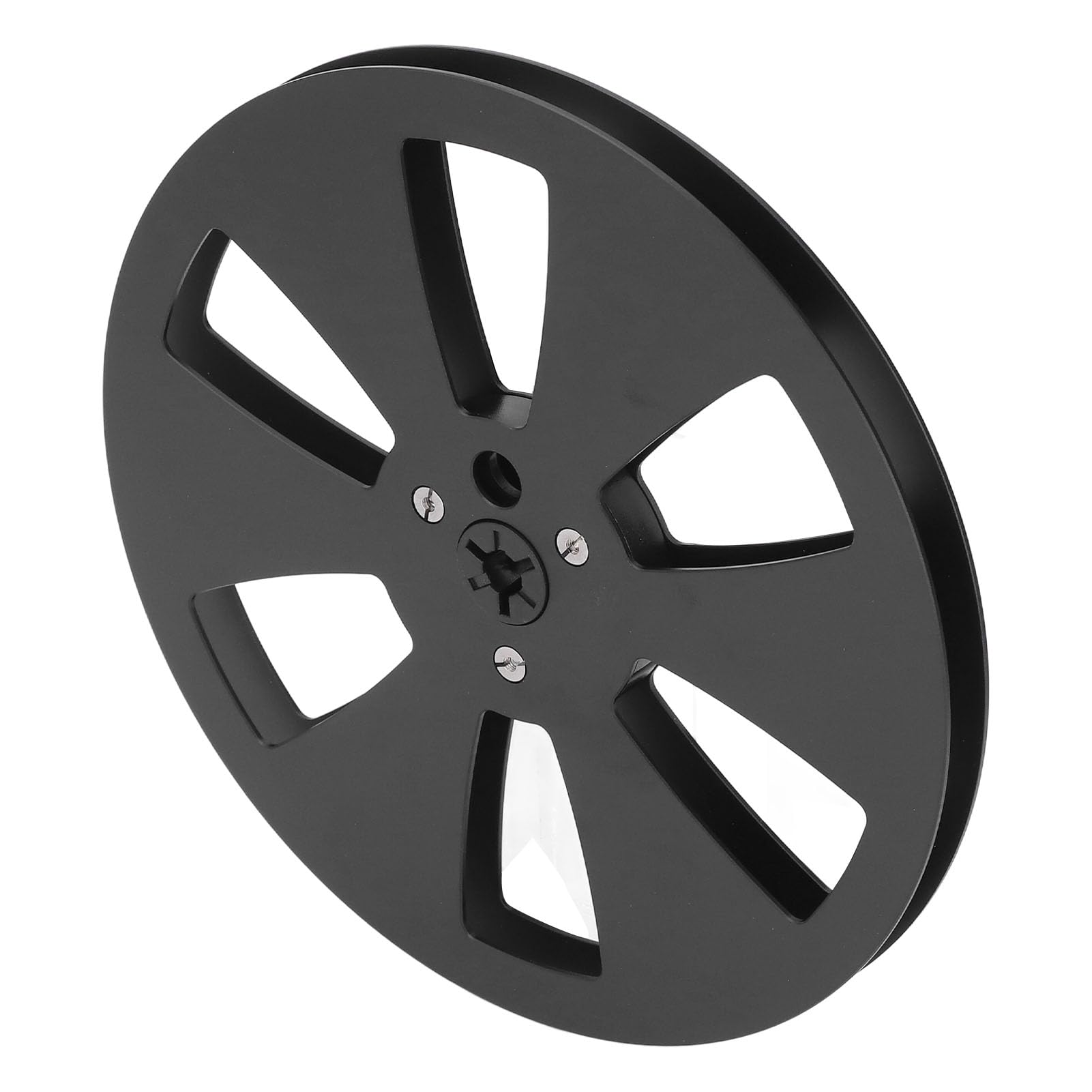 Bobine de ruban sonore vide en aluminium de qualité supérieure de 17,8 cm pour magnétophone à bande - Utilisation universelle (noir)