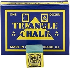 Triangle TRIANGLE Pool & Snooker Table Cue Chalk GREEN 12 Cubes