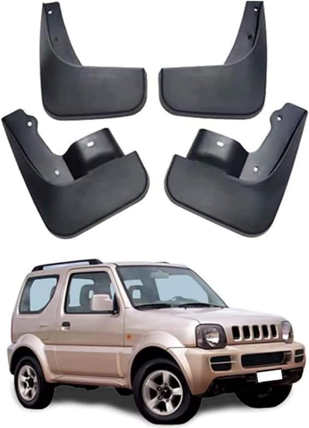 Weiyh Normal No Drill Mud Flaps For Car Front Rear Wheel For Suzuki Jimny 2005-2018