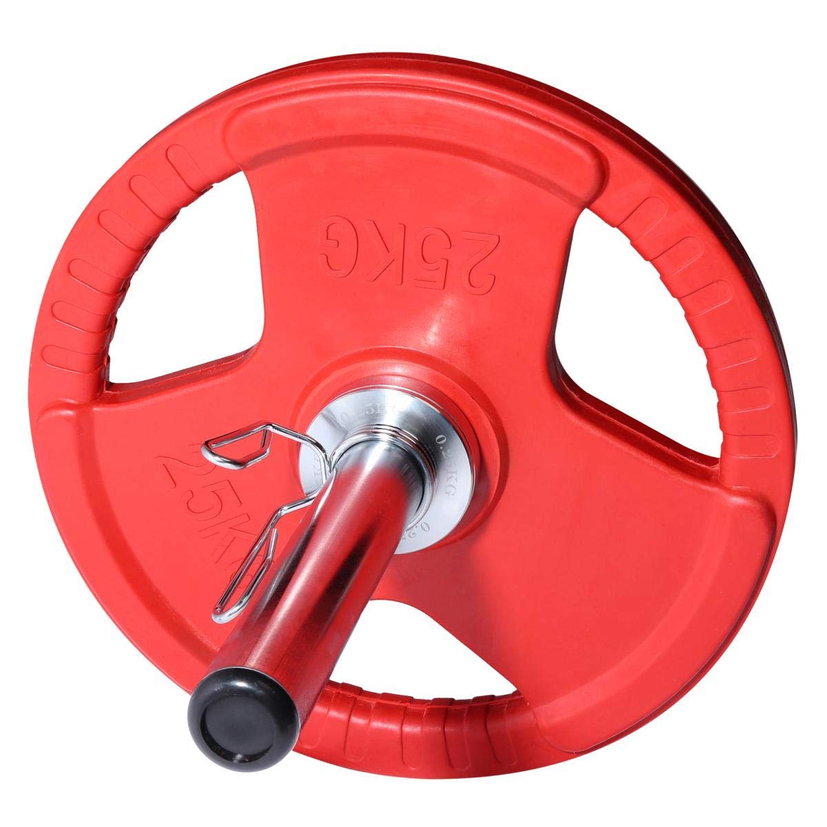 GORILLA SPORTS® Hantelscheiben - 5 kg Set inkl. Tragetasche, Olympia 50mm Bohrung, 2x0,25kg, 2x0,5kg, 2x0,75kg, 2x1kg, Verchromter Stahl - Gewichtsscheiben, Olympiascheiben, Gewichte, Fitness
