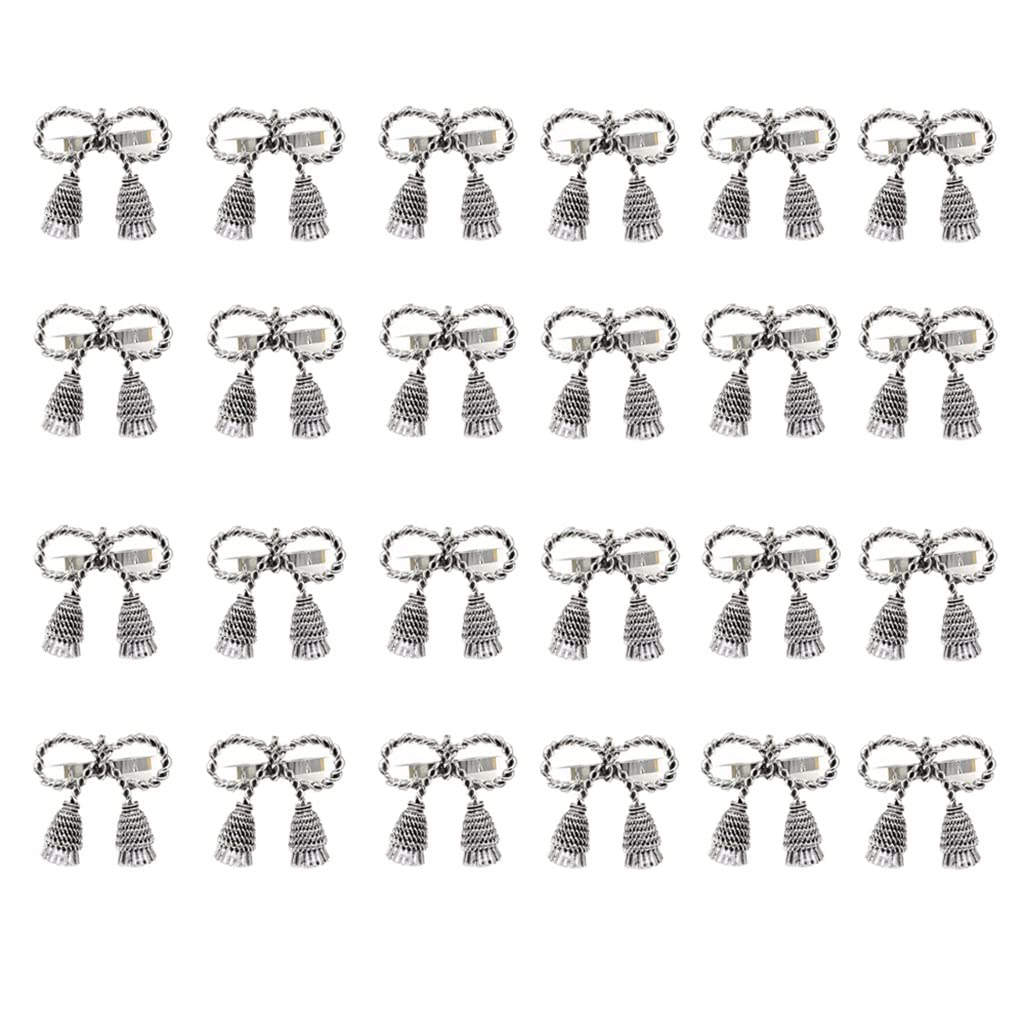 Set 6 Portatovaglioli Farfalla Gialla – Anelli In Metallo Dorato Per Decorazione Tavola Estiva E Rustica - 2