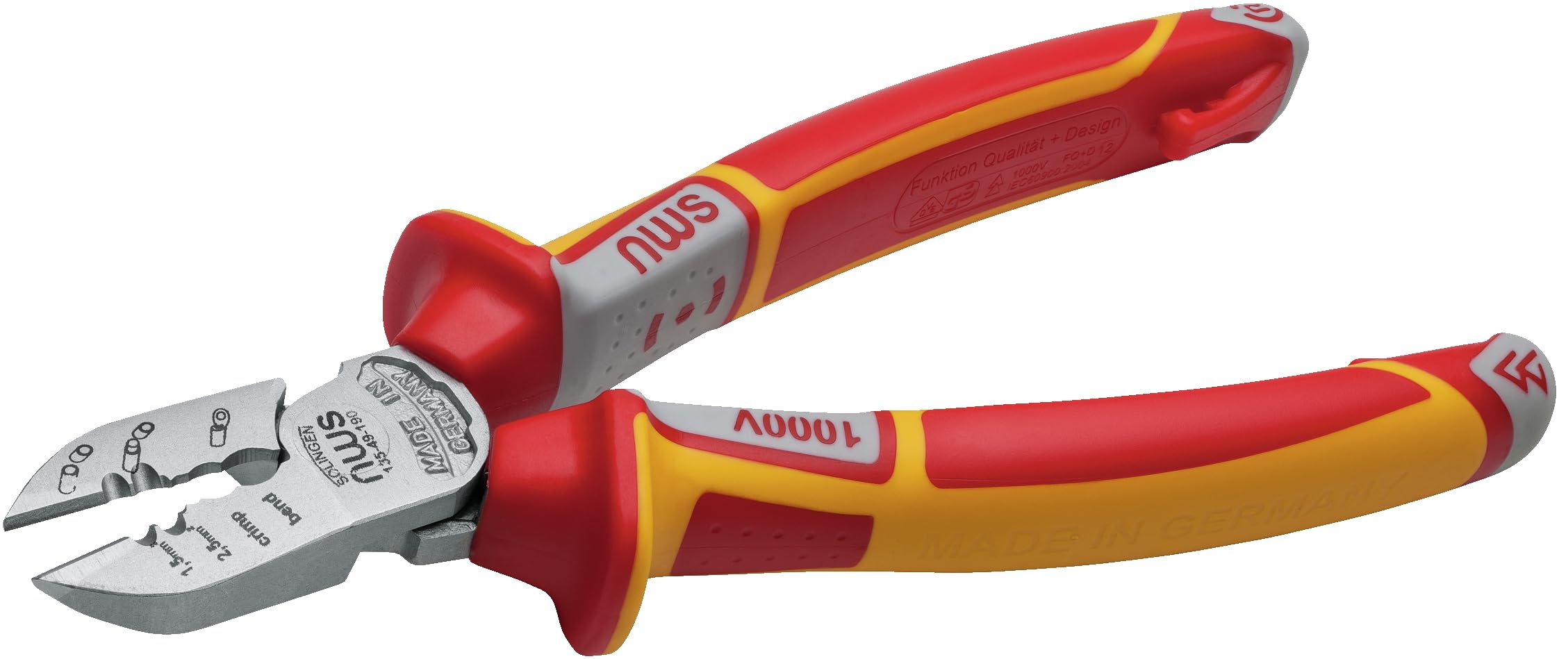 NWS Pince coupante d'électricien VDE 135-49-VDE-190