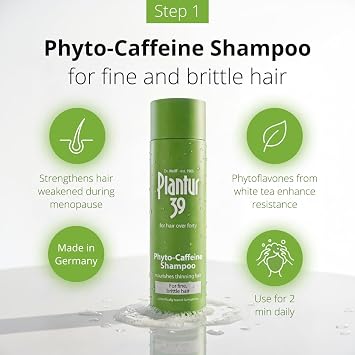 Plantur 39 Phyto-Caffeine 3-Step System Kit for Fine and Brittle Hair | Shampoo 8.45 oz, Conditioner 5.07 oz, Tonic 6.76 fl oz, Phyto-Caffeine formula, promotes natural growth