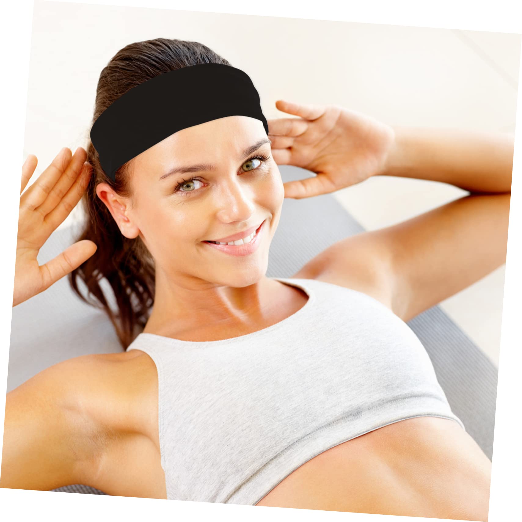 Mipcase 8pièces Bandeaux De Sport Élastiques pour Homme Et Femme Absorbants Anti-Transpiration Idéaux pour Yoga Running Fitness