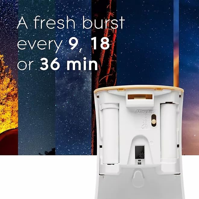 Miniatura 6 de Glade - Ambientador automático en aerosol, 1 soporte + 3 repuestos, aromas mixtos de otoño para la noche, manzana especiada de otoño, calabaza