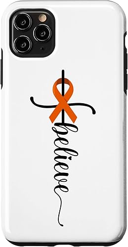 Miniatura 4 de iPhone 11 Believe Faith Survivor Warrior Orange Ribbon Estuche para cáncer de riñón