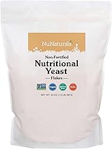 Nunaturals Non-Fortified Nutritional Yeast Flakes, Vegan, Vegetarian, 24 oz