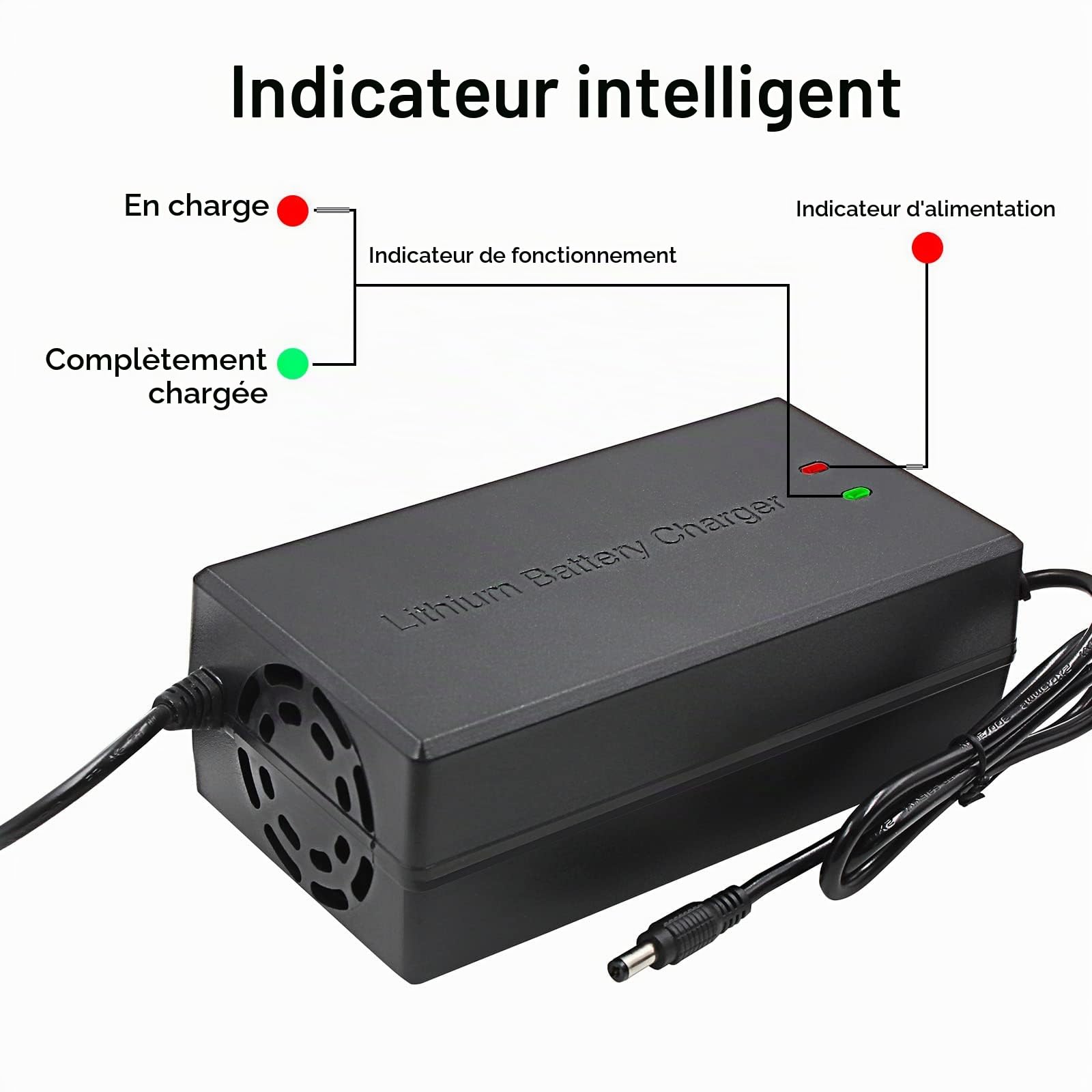 54.6v 5a Li-ION Chargeur de Batterie Multi-Plug pour E-Bike Scooter e-Bike Bateau Moto Chargeur de Batterie 13s 48v(ne Convient Pas aux Batteries Plomb - Acide)