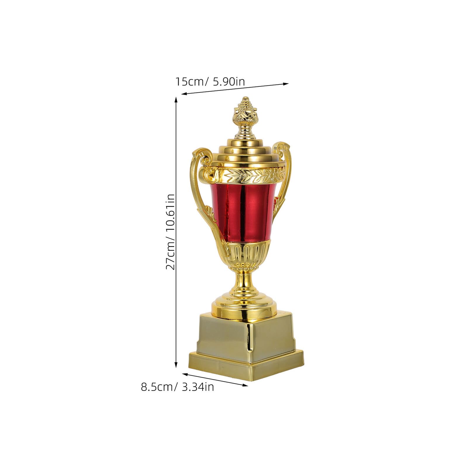 Abaodam Coppa Premio in Plastica Piccola per Competizioni Sportive Scolastiche Premio di Squadra Calcio e Lettura Leggero e Resistente per Cerimonie Riutilizzabile