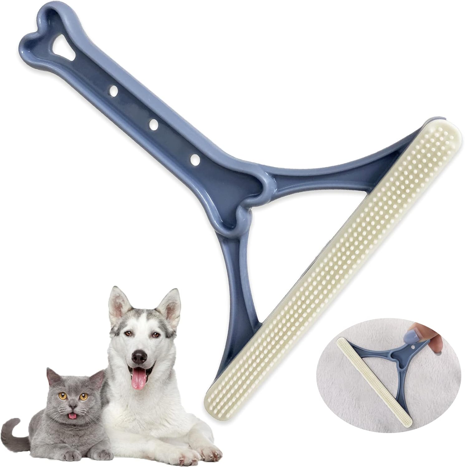 Pet Hair Remover Lint Remover Lint Roller Carpet Scraper, Dog Cat