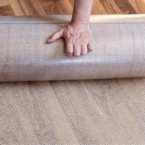 Alfombrilla antideslizante para alfombras y tapetes beige protector de baldosa y madera pack 2 7