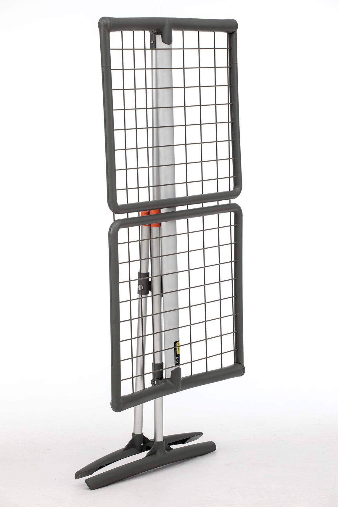 JUWEL Wäscheständer Fashiondry Obsidian Grey (Standtrocker mit automatischer Wäscheleinen-Spanntechnik, Trockenlänge 18 m, Aluminiumausführung) 40809