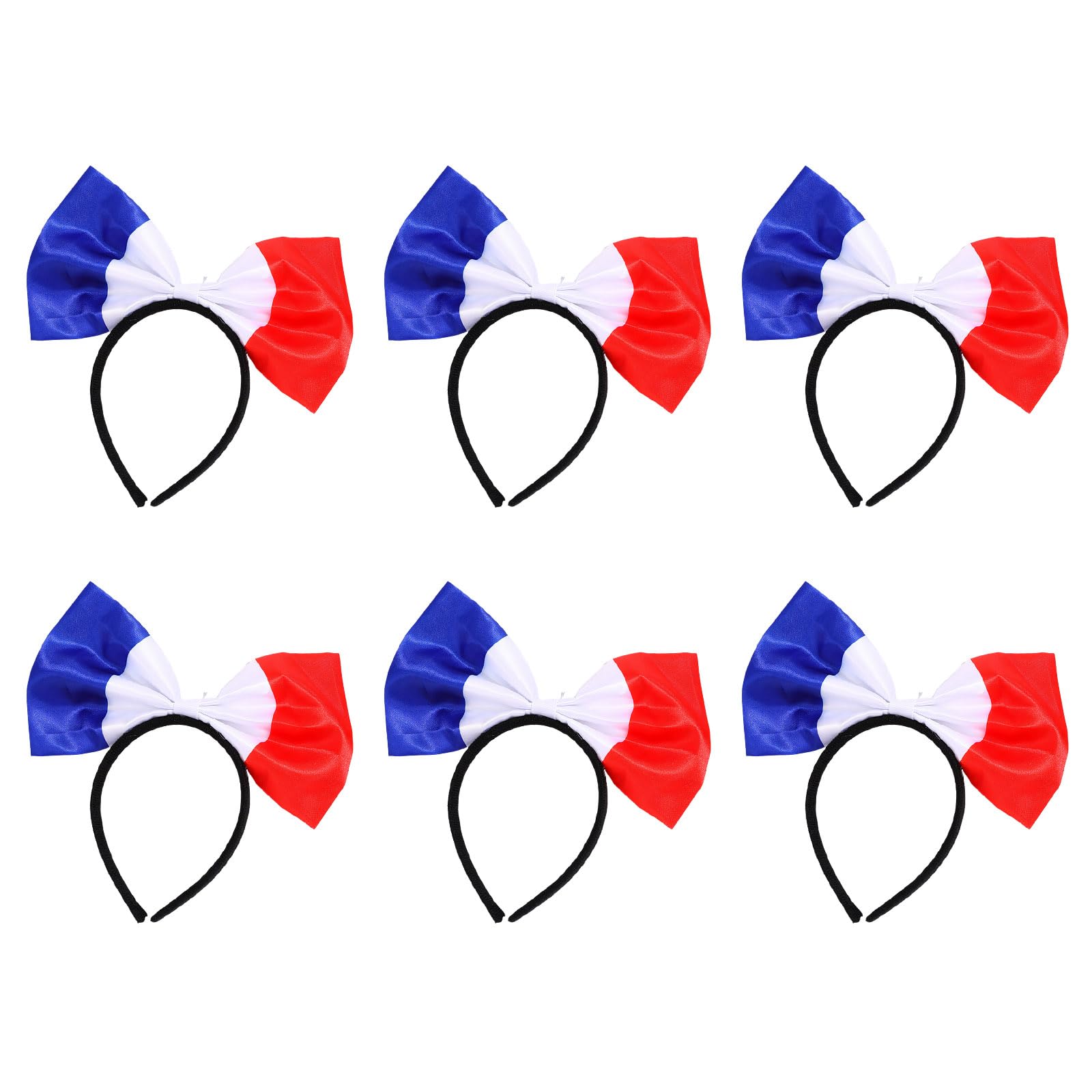 hogtnd 6-Piece Set of 2026 Football Event Headbands, Country Flags Pattern, Offer for Sports Events and Festivals, National Flags Headband