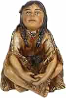 インディアン女性の置物 ネイティブアメリカン インディアン女性の置物 ネイティブアメリカン