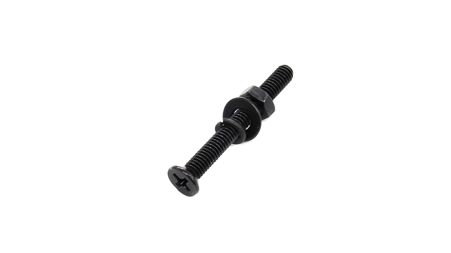 M4 Screws Nuts Washers Assortment Kit, M4 Black Flat Phillips Head Machine Screw for TV Stand, Computer Repairing, Pulls, M4x20mm/ 25mm/ 30mm/ 35mm/ 40mm,Pack of 340