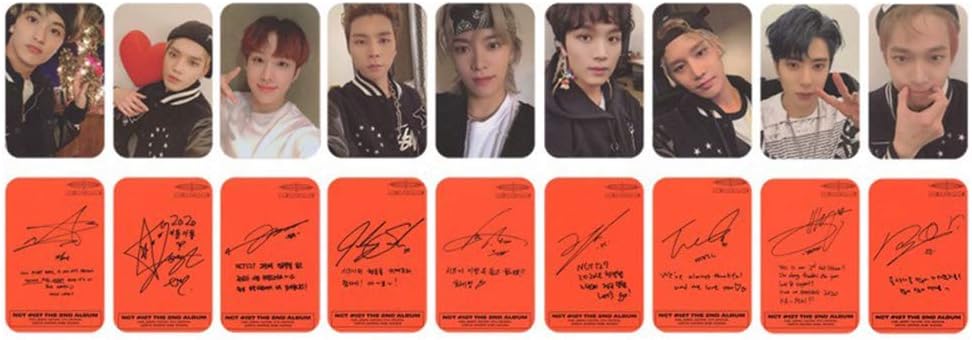 Zhenzhiao Kpop NCT 127 Mini Album NCT #127 Neo Zone Photo Card Poster Lomo Card Photocards, 9 Pcs/Set Photo Card 2020 New(RD)