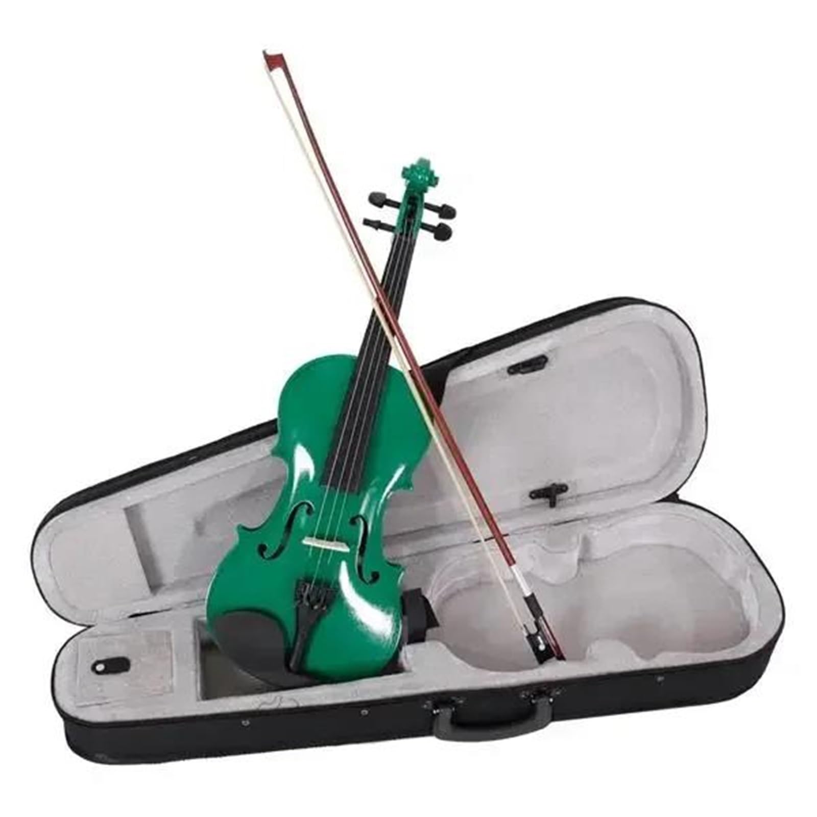 Questo Violino Acustico 4/4 Verde Con Accessori È Perfetto Per Principianti E Amatori. Violino