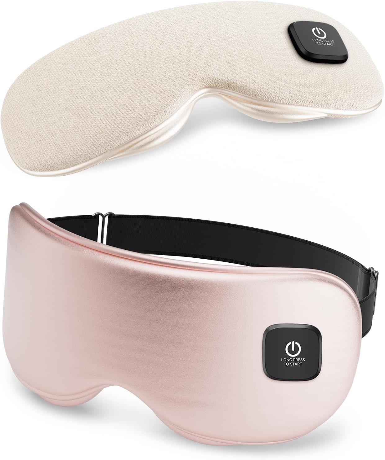 Heated Eye Mask – Cordless Eye Mask for Dry Eyes, Eye Relief, Improved Sleep, Washable Eye Heating pad for Travel and with Replaceable Shell