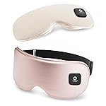Heated Eye Mask - Cordless Eye Mask for Dry Eyes, Eye Relief, Improved Sleep, Washable Eye Heating pad for Travel and with Replaceable Shell