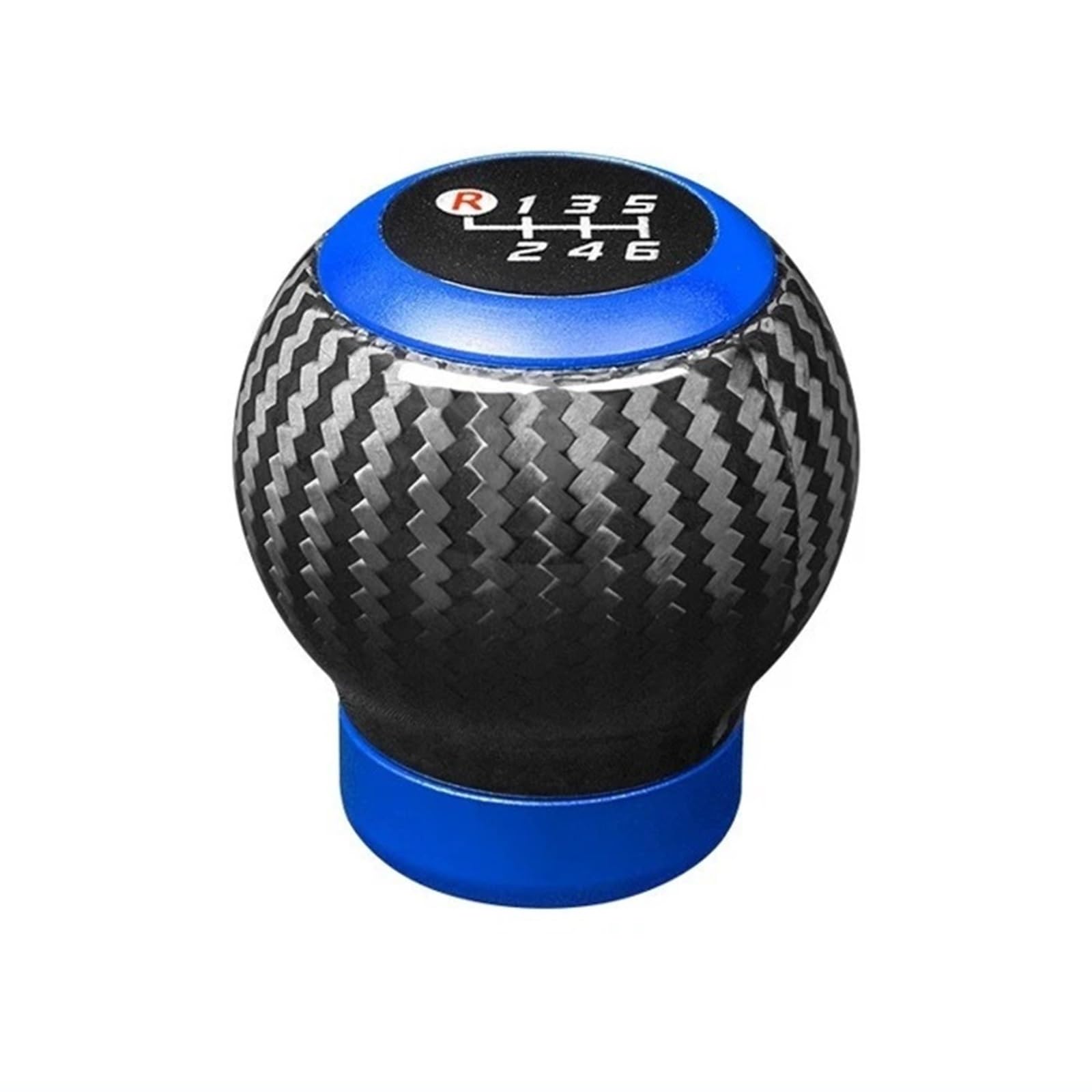 XEXJHQQ Gear Stick Knob for Toyota for GR86 for Subaru for BRZ Carbon Fiber Shift Knob Replacement Gear Lever Console Trim Interior Accessories(2022-2025 Blue)
