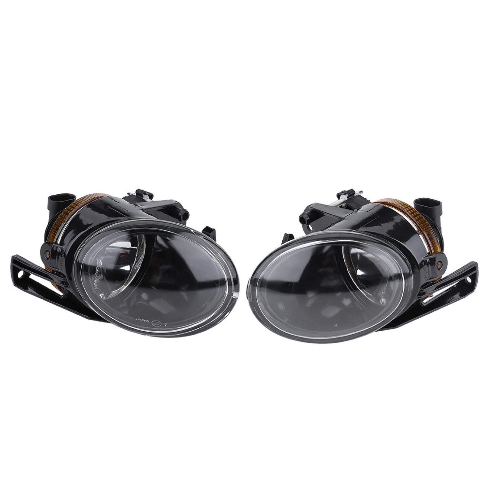 2 Phares Antibrouillard LED Avant Pour Mercedes Classe C W204 (2008-2010) – Noir/chrome, 12V, Blanc 6000K, étanchéité IP65
