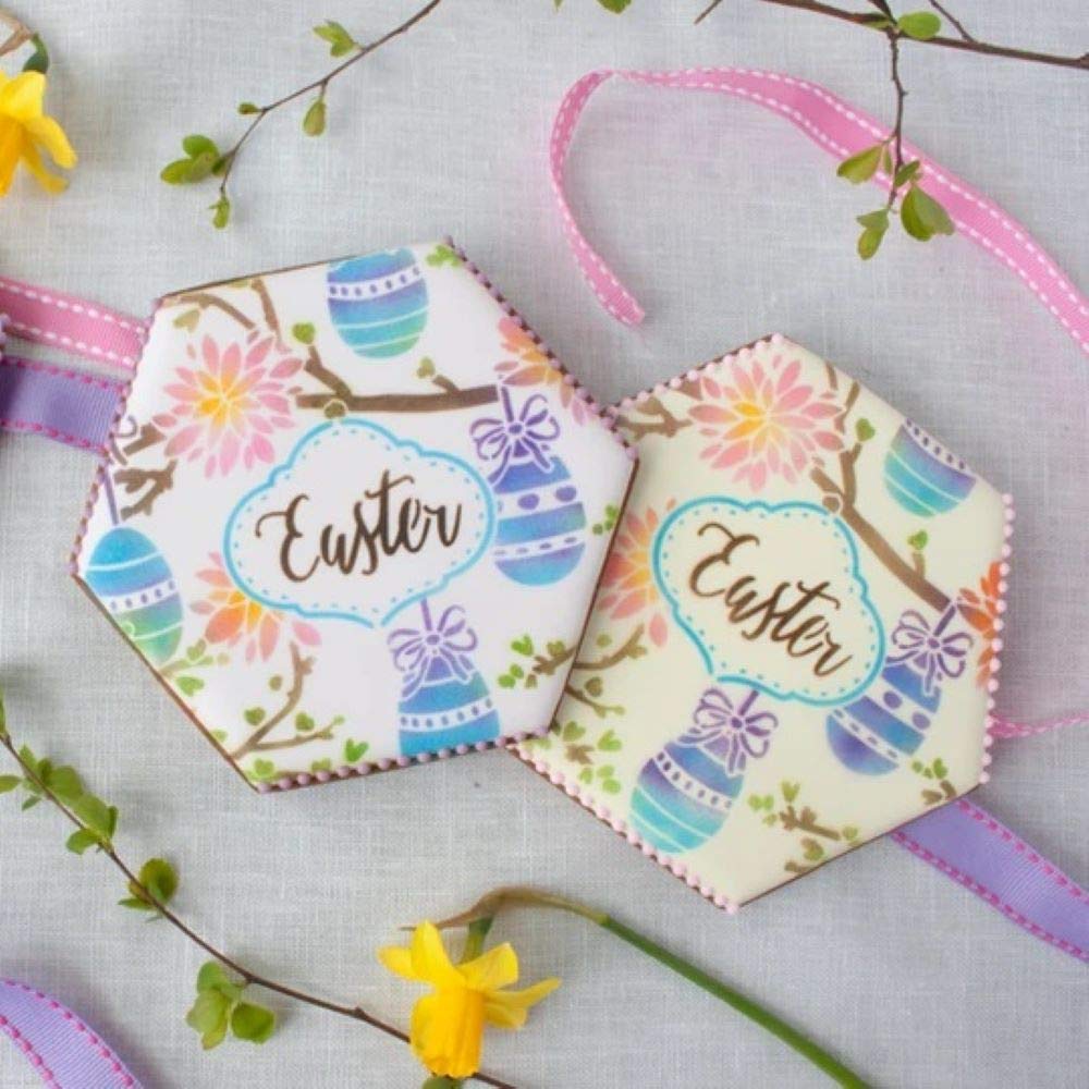 Cookie Stencils by Julia Usher | Easter Whimsy | Prettier Plaques 5 Stencil Set