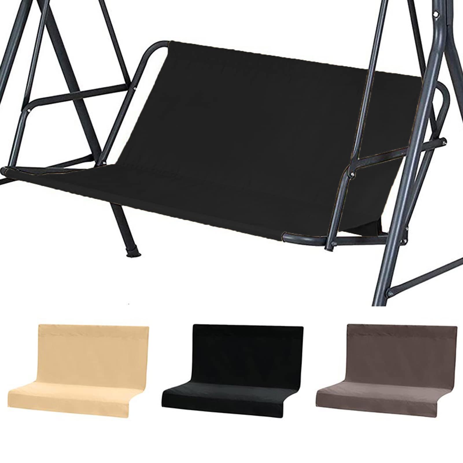 Housse de rechange imperméable pour balancelle hollywoodienne, tissu bœuf 600D, support d'assise et de dossier pour hamac de jardin, accessoires de balancelle d'extérieur