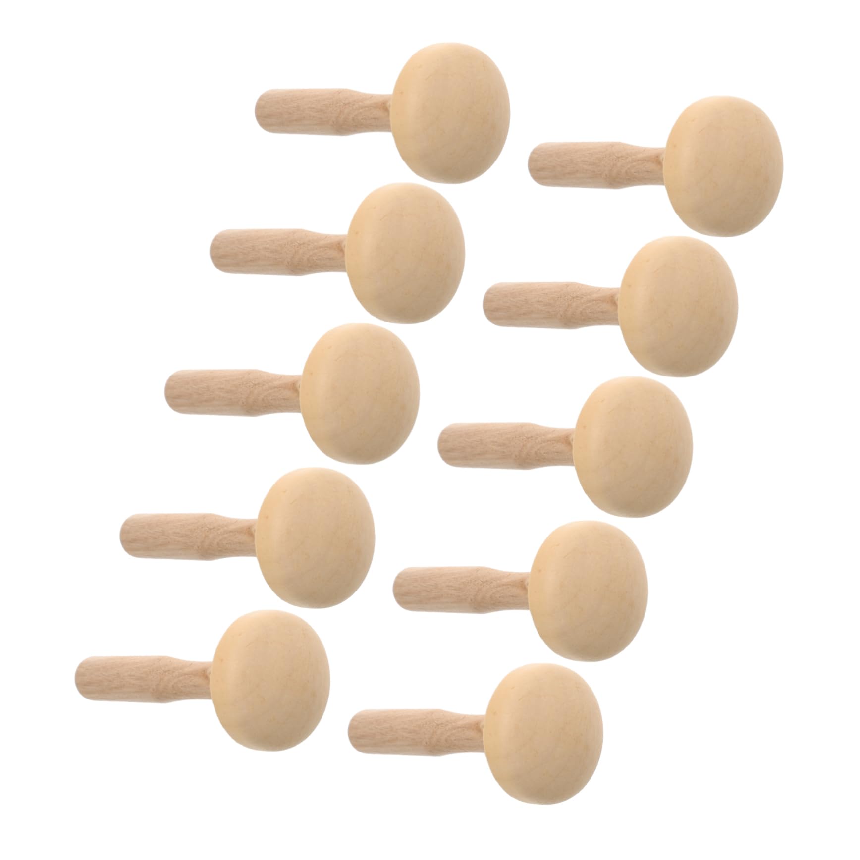 CIMAXIC Art Rubbing Roller 10pcs Wood Printmaking Tools Ink Roller Drawing Supplies for Artists