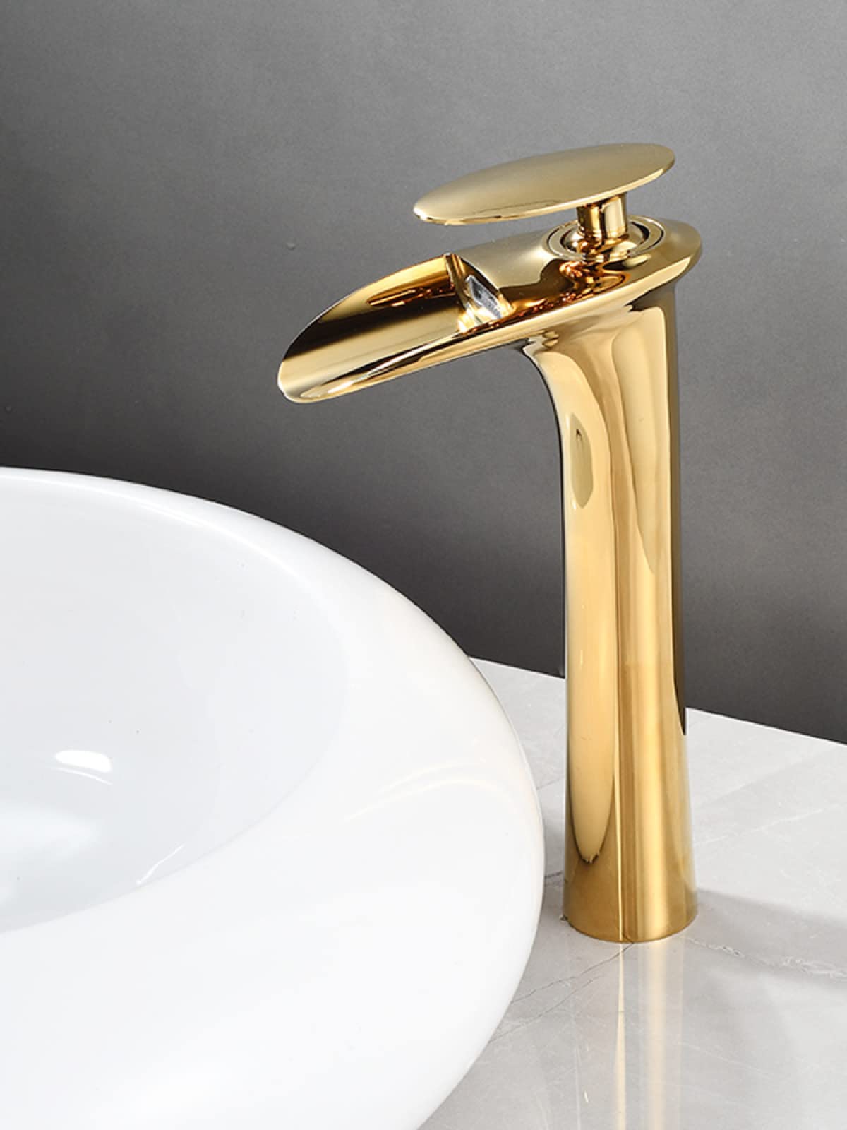 Grifo antiguo vintage lavabo caliente y frío lavabo de baño grifo de cascada con manguera