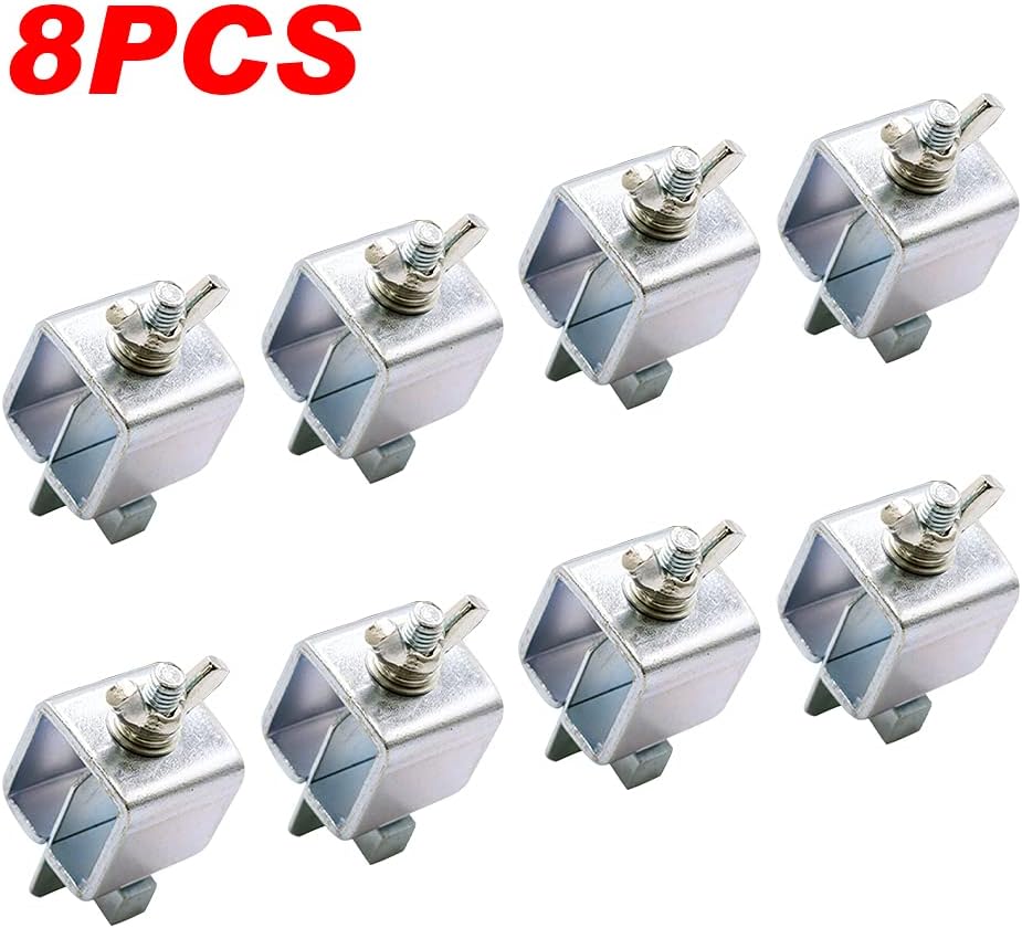 KASCLINO Butt Welding Clamps, 8pcs Multifunctional Small Butter-Fly Shaped Auto Body Panel Clamps for Edge to Edge Welding Magnetic Ground Clamp Welding Door Alignment Tool(Silver)