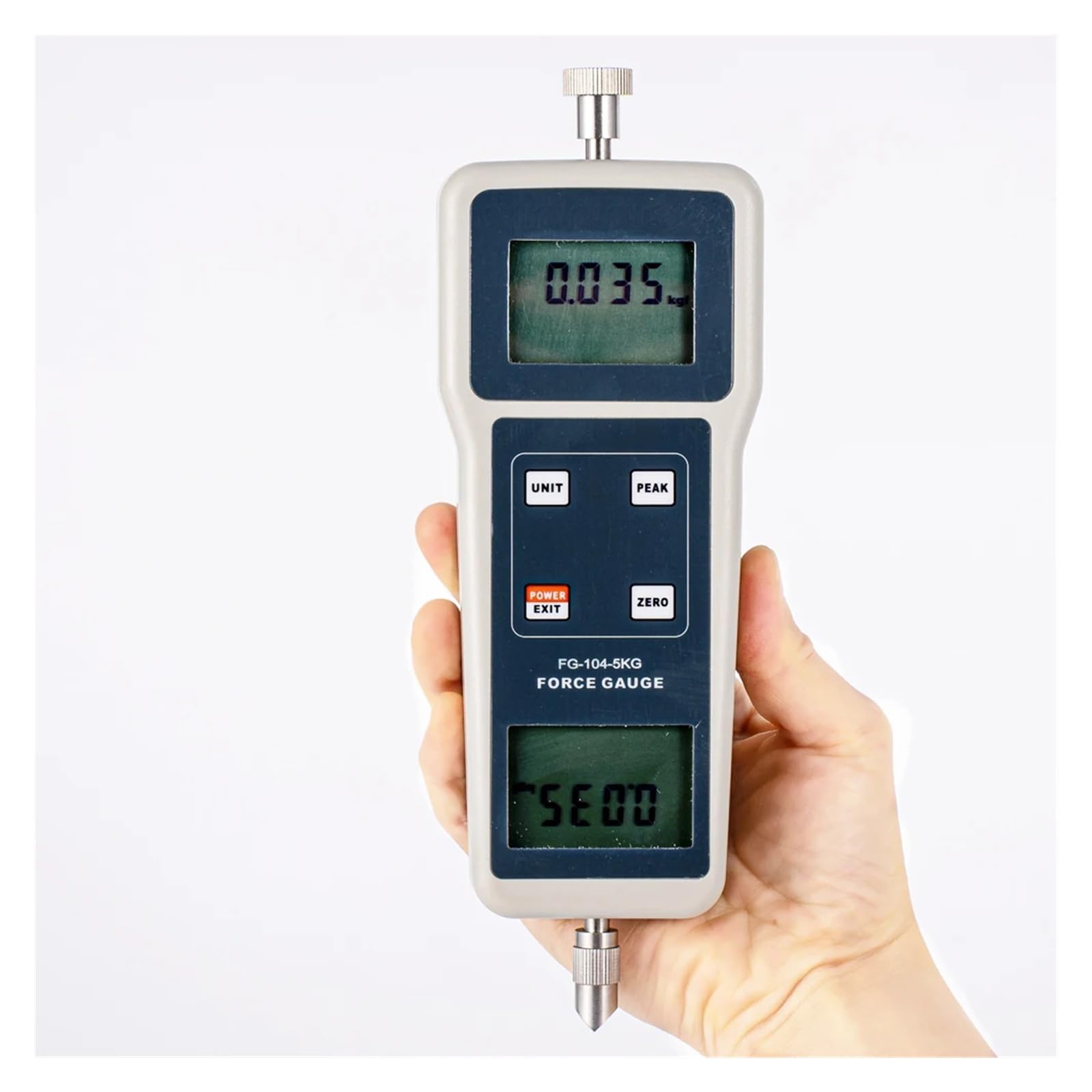 Misuratore di tensione a spinta con display digitale FG-104 Dinamometro a molla a spinta e trazione multifunzionale ad alta precisione Prove varie(104-1K)