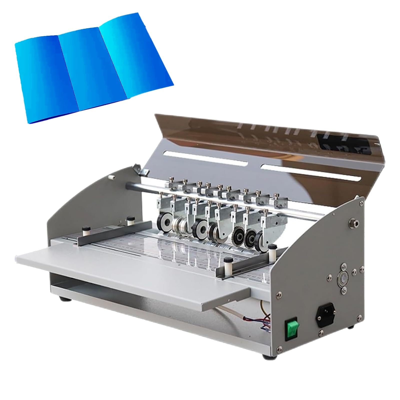 Macchina di piegatura automatica della carta, posizionamento bidirezionale multifunzionale di 460mm per il cartoncino, il mestiere ed il punteggio dell'ufficio
