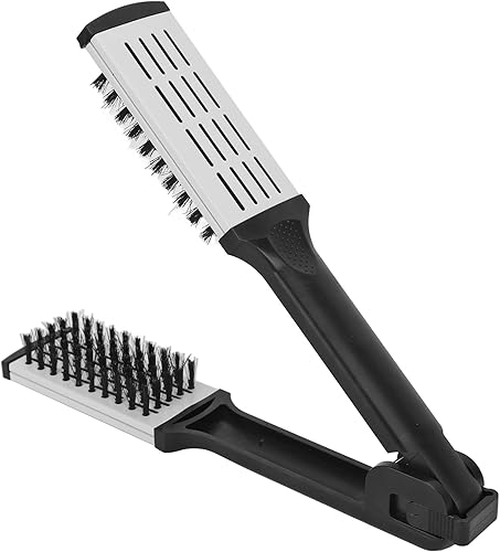 Miniatura 9 de Yoidesu Cepillo para alisar el cabello, peine para alisar el cabello portátil para mujer, abrazadera de doble cara, cepillo para el cabello,