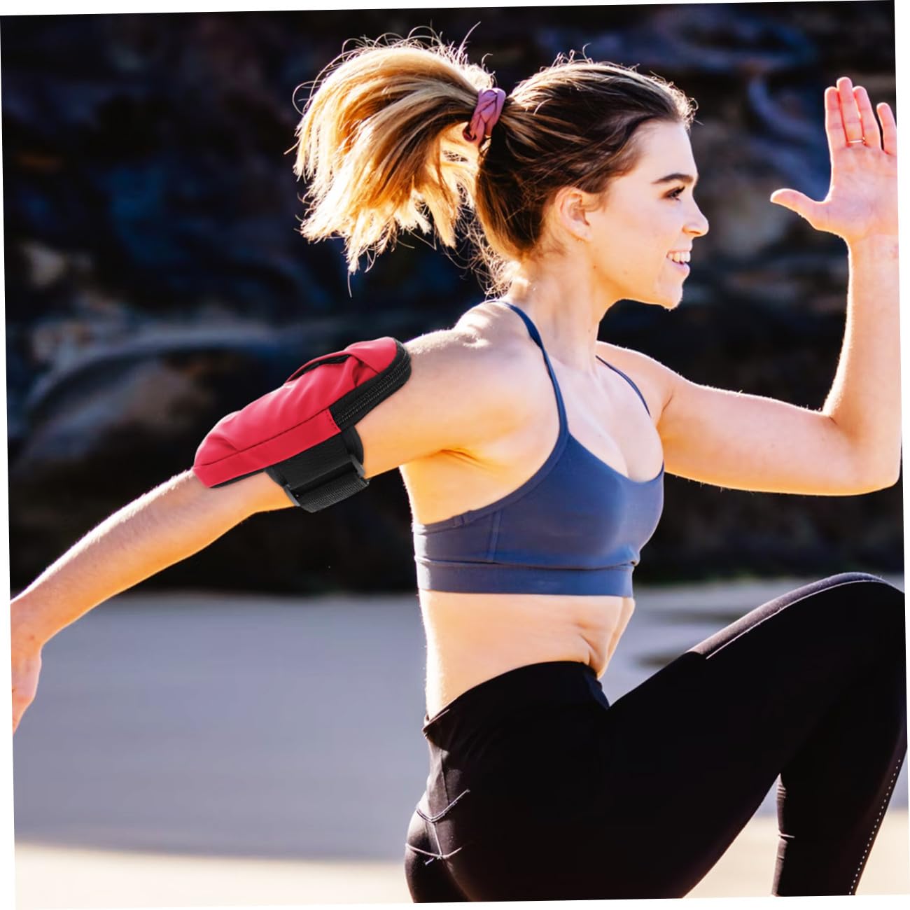 Hemobllo 4piezas Deportivo para Teléfono Funda De Mano para Correr y Hacer Ejercicio Soporte De Brazo para Actividades Gimnasio