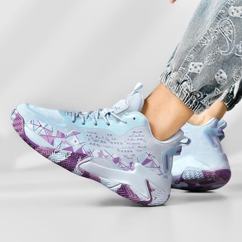 Zapatillas de Baloncesto de Talla Grande for Hombre: Ligeras, duraderas, Modernas y adecuadas for Adolescentes. Botas Deportivas for Interiores y Exteriores.