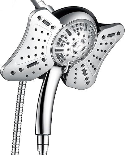 Miniatura 10 de GRICH 2.5GPM Shower Head with Handheld Spray Combo: 2 in 1 Rainfall Shower Heads high pressure & Handheld Shower Head, 9 Spray Modes/Settings