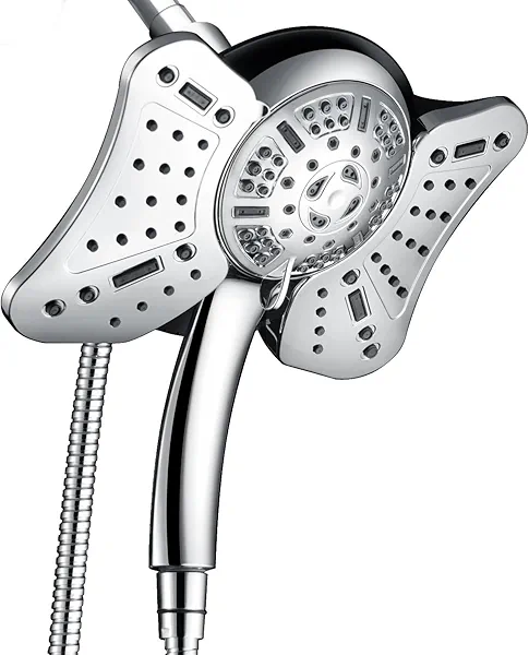 GRICH 2.5GPM Shower Head with Handheld Spray Combo: 2 in 1 Rainfall Shower Heads high pressure & Handheld Shower Head, 9 Spray Modes/Settings Detachable Shower Head with 60 Inch Hose