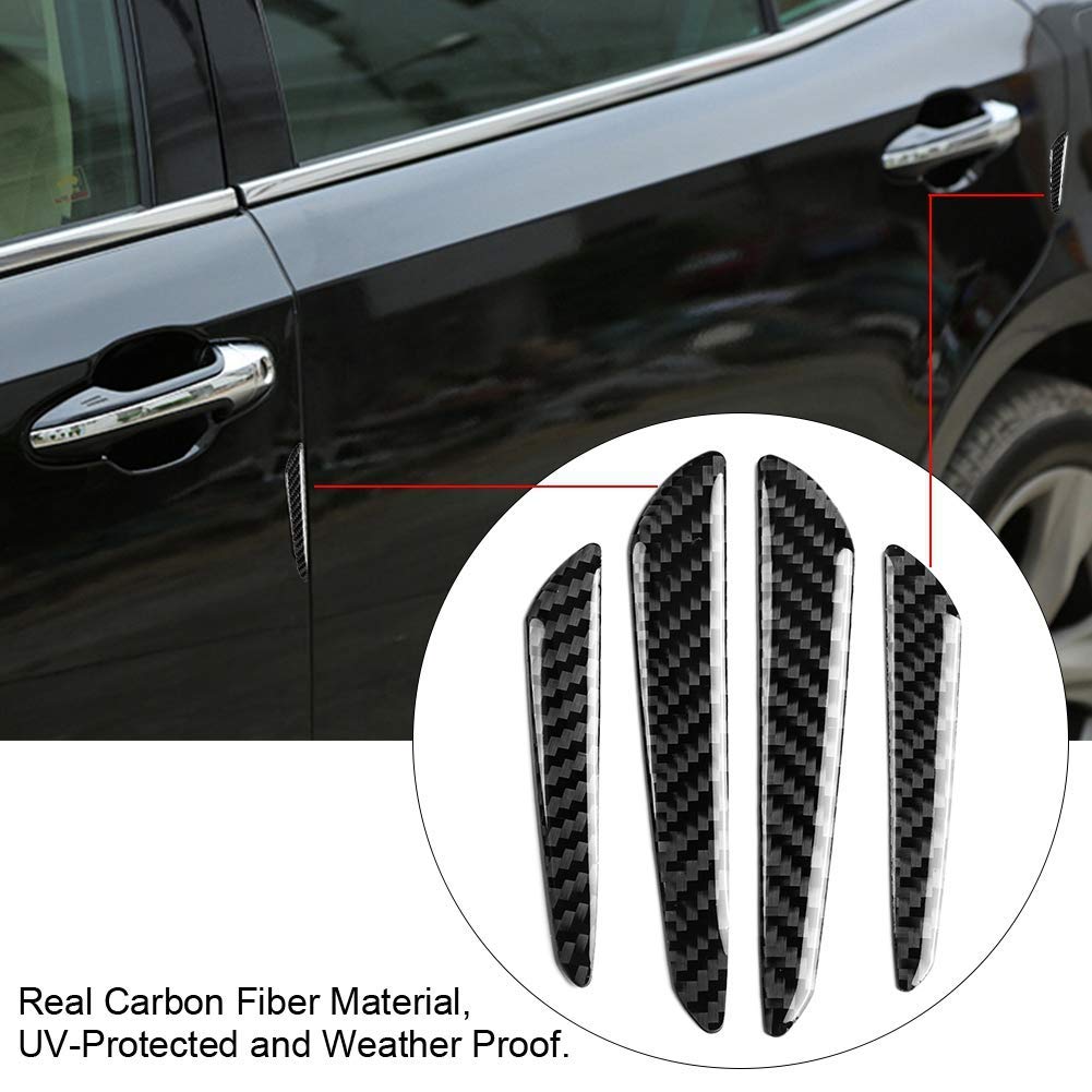 EBTOOLS Protector de Umbral de Puerta de Coche, 4 Unidades, Tiras Protectoras de Parachoques