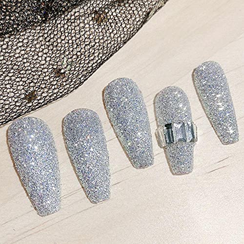 Krondo Crystal Diamond Nail Powder,Sparkling Nail Glitter Powder Dust Fine Shiny Pigment Holographic Super Bright Nail Decoration Powder Party Nightclub For Nail Art Diy Deco, Face, Make Up(White) #TOP7