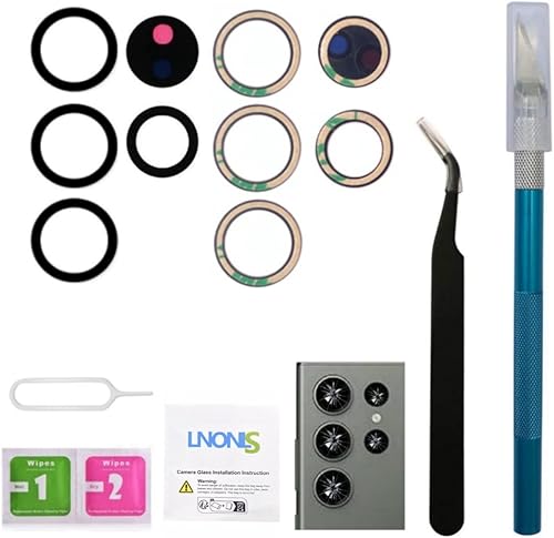 Miniatura 9 de LNONLS 5 piezas originales de repuesto para cámara trasera trasera Samsung Galaxy A53 5G A536 con adhesivo preinstalado y kit de herramientas de