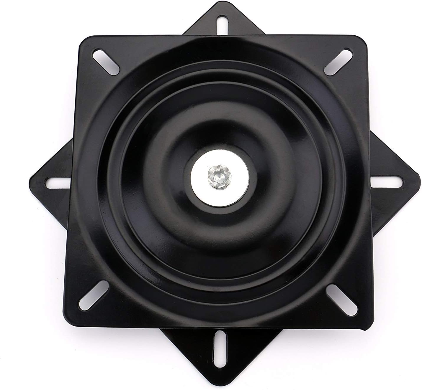 Fasmov 10" (245mm) Heavy Duty Bar Stool Swivel Replacement Seat Swivel Base Bar Stool Swivel Plate, Black