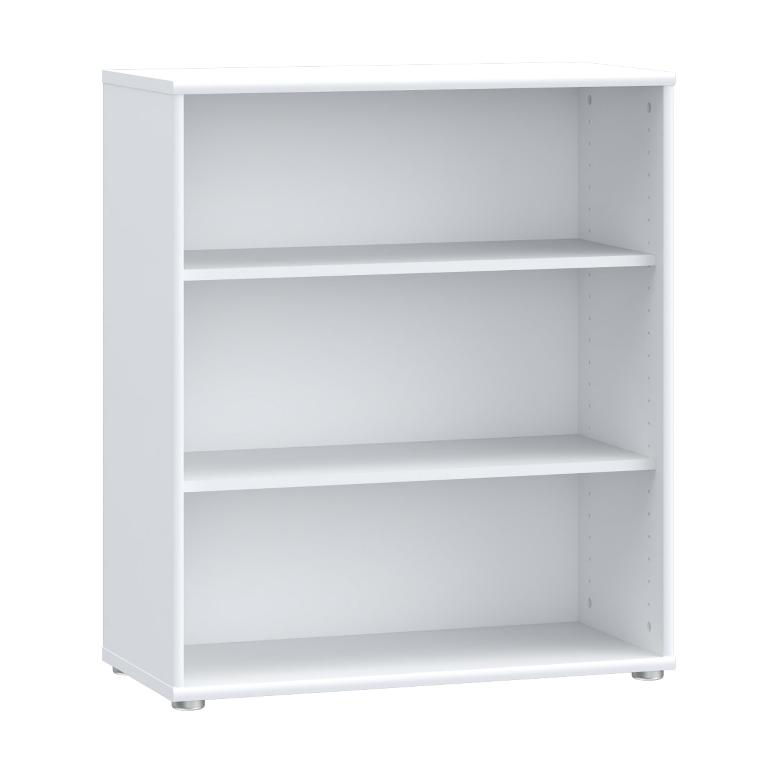 Forte TEMPRA2 Bücherregal – Weiß, Standregal 73,7 x 85,5 x 34,8 cm