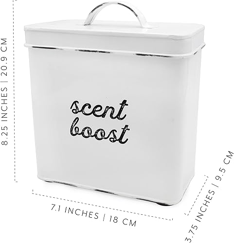 Miniatura 6 de AuldHome - Recipiente de almacenamiento de aroma para ropa (blanco y blanco)