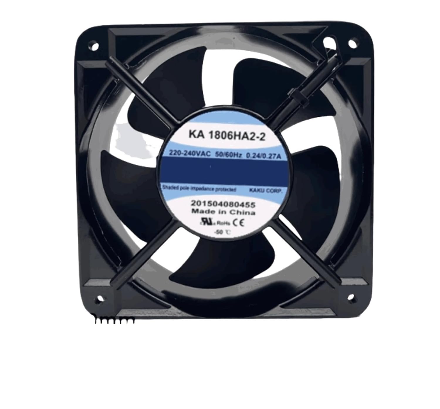 KA1806HA2-2 18065 220V 18CM Tolerate high temperatures Waterproof Cooling Fan