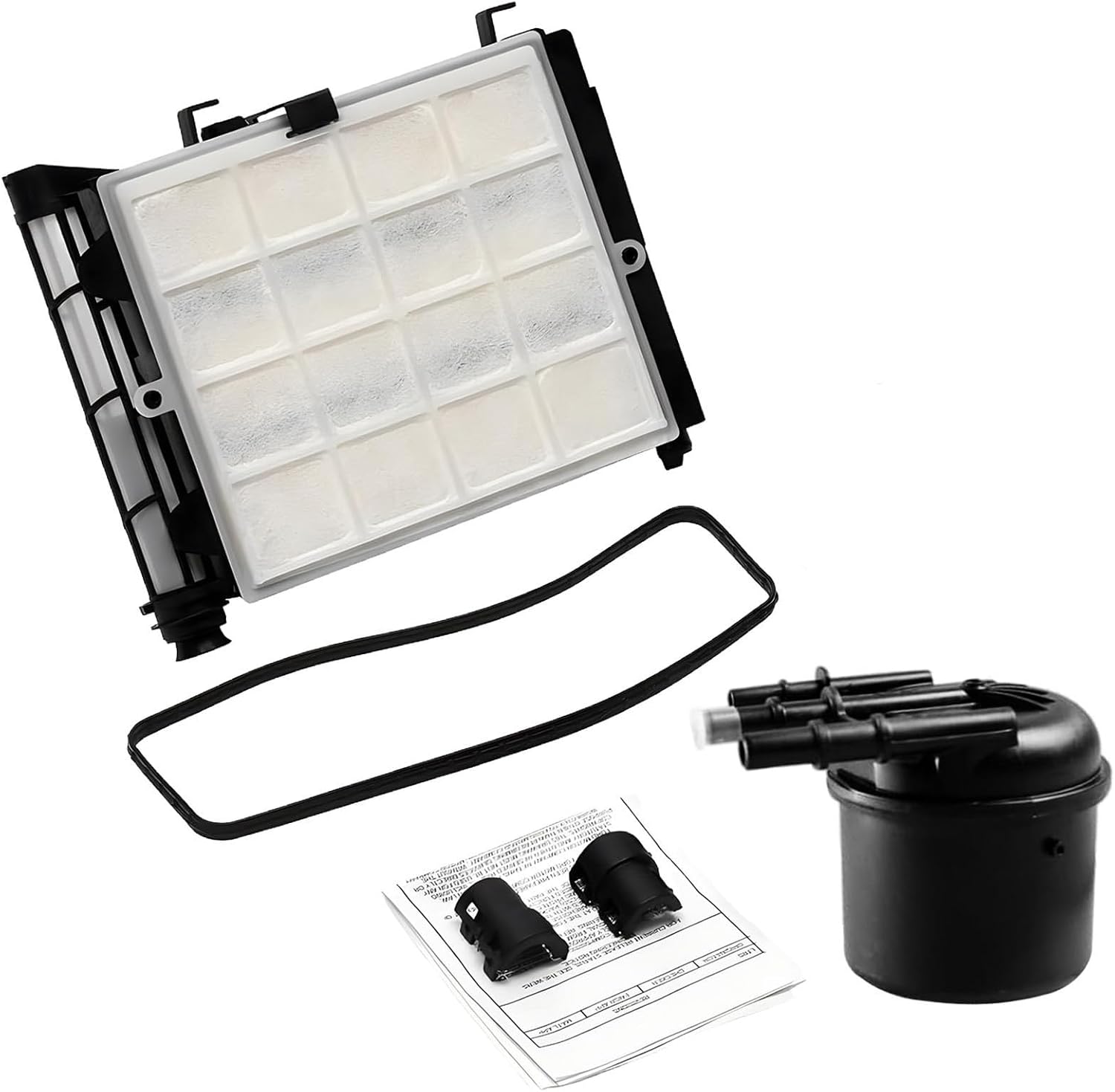 FD4625 6.7 Powerstroke Diesel Fuel Filter Element Replacement for Ford 2017-2022 F-250, F-350, F-450, F-550 Super Duty V8 Diesel Replace# FD-4624, FD-4625, HC3Z-9N184-B HC3Z-9N184-C