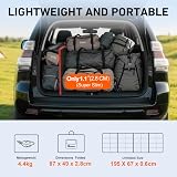 DOKIO 200W Pannello Solare Portatile (4,4 kg, 67 * 49cm) Mobile e Pieghevole + 20A Regolatore con Presa USB 5V 2A - 4